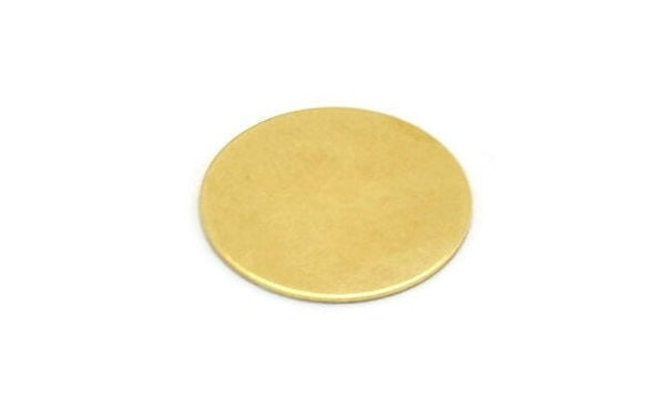 Pirinç Yuvarlak Boş, 24 Ham Pirinç Damgalama Boşluğu, Damgalama Etiketleri (16x0,45 mm) A6554