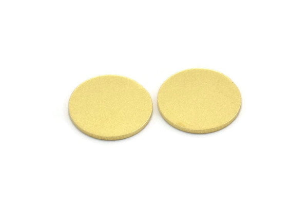 Brass Round Blank, 24 Raw Brass Round Shaped Blanks, Brass Findings, Stamping Blanks (13x0.80mm) A6772