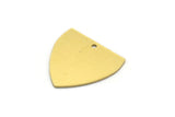 Brass Triangle Charm, 6 Raw Brass Triangle Shaped Charms With 1 Hole (19x19x0.60mm) A6729
