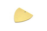 Brass Triangle Charm, 10 Raw Brass Triangle Charms With 1 Hole (17x17x0.60mm) A6806