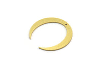 Brass Irregular Charm, 12 Raw Brass Irregular Shaped Charms With 1 Hole, Findings (26x27x0.80mm) A6805