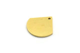 Brass Charm, 24 Raw Brass, Brass Pendants, Charm Pendants, Triangle Charms, Brass Charms With 1 Hole (14x14x0.80mm) SMP0085