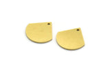 Brass Charm, 24 Raw Brass, Brass Pendants, Charm Pendants, Triangle Charms, Brass Charms With 1 Hole (14x14x0.80mm) SMP0085