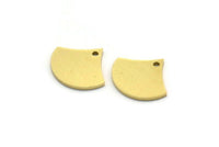 Brass Charm, 24 Raw Brass, Brass Pendants, Charm Pendants, Triangle Charms, Brass Charms With 1 Hole (11x13x0.80mm) SMP0096 A3390