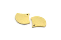 Brass Charm, 24 Raw Brass, Brass Pendants, Charm Pendants, Triangle Charms, Brass Charms With 1 Hole (11x13x0.80mm) SMP0096 A3390