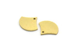 Brass Charm, 24 Raw Brass, Brass Pendants, Charm Pendants, Triangle Charms, Brass Charms With 1 Hole (11x13x0.80mm) SMP0096 A3390