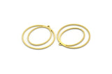 Brass Geometric Charm, 12 Raw Brass Round Charms With 1 Loop, Findings (30x28x0.80mm) SMP0101 A3009