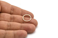 15mm Circle Earring, 12 Raw Brass Circle Stud Earrings (15x0.80mm) A3346 A3753