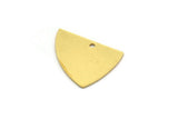 Brass Irregular Charm, 12 Raw Brass Irregular Shaped Charms With 1 Hole (15x19x0.60mm) A6783