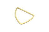 Brass Irregular Charm, 50 Raw Brass Irregular Shaped Charms, Findings (18x22x0.60mm) A6784