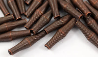 50 Pcs 20x5 Mm Copper Tone Metal Wire Tube Spacer Bead Sb-29