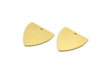 Brass Triangle Charm, 10 Raw Brass Triangle Charms With 1 Hole (17x17x0.60mm) A6806