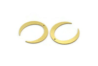 Brass Irregular Charm, 12 Raw Brass Irregular Shaped Charms With 1 Hole, Findings (26x27x0.80mm) A6805