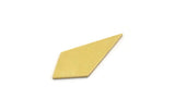 Brass Diamond Blank, 12 Raw Brass Diamond Blanks (26x12x0.80mm) A3638