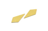 Brass Diamond Blank, 12 Raw Brass Diamond Blanks (26x12x0.80mm) A3638