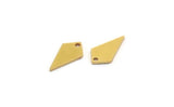 Brass Diamond Charm, 50 Raw Brass Diamond Charms With 1 Hole (12.5x7x0.80mm) A6827