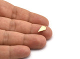Brass Diamond Charm, 50 Raw Brass Diamond Charms With 1 Hole (12.5x7x0.80mm) A6827