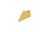 Brass Diamond Charm, 50 Raw Brass Diamond Charms With 1 Hole (12.5x7x0.80mm) A6827