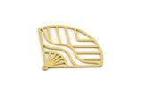 Brass Charm, 4 Raw Brass, Sun Charms, Charm Pendants, Triangle Charms, Brass Charms With 1 Loop (27x34x0.60mm) SMP0431