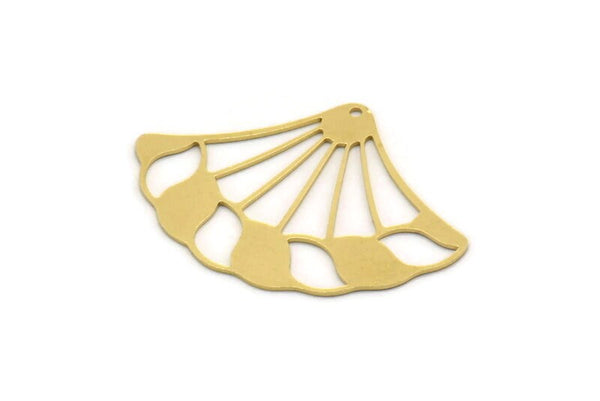 Brass Charm, 4 Raw Brass, Charm Pendants, Findings, Brass Charms With 1 Hole (29x40x0.60mm) SMP0471