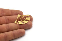 Brass Charm, 4 Raw Brass, Charm Pendants, Findings, Brass Charms With 1 Hole (29x40x0.60mm) SMP0471