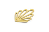 Brass Leaf Charm, 12 Raw Brass Leaf Charms With 1 Hole, Charm Pendants (19x14x0.60mm) SMP0294 A5465