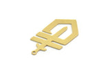Brass Sword Charm, 10 Raw Brass Sword Shaped Charms With 1 Loop, Earrings, Charms Pendants, Findings (30x15x0.60mm) SMP0326