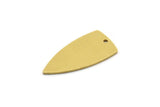 Brass Charm, 12 Raw Brass, Brass Pendants, Charm Pendants, Triangle Charms, Brass Charms With 1 Hole (23x11x0.80mm) SMP0639