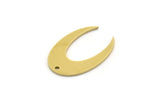 Brass Charm, 12 Raw Brass, Brass Pendants, Charm Pendants, Brass Charms With 1 Hole (21x14.5x0.80mm) SMP0641