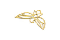 Brass Eagle Charm, 4 Raw Brass Eagle Shaped Charms, Bird Charms, Findings (24x37.5x0.60mm) SMP0484