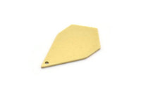 Brass Diamond Charm, 8 Raw Brass Diamond Shaped Charms With 1 Hole, Pendant Findings (26x15x0.80mm) SMP0727