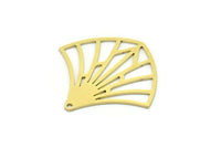 Brass Charm, 6 Raw Brass, Brass Pendants, Charm Pendants, Brass Charms With 1 Hole, Findings (27x28x0.60mm) SMP0750