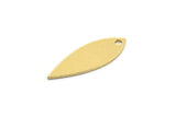 Brass Marquise Charm, 24 Raw Brass Oval Shaped Charms With 1 Hole (21x8x0.60mm) A6857