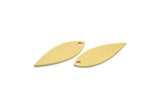 Brass Marquise Charm, 24 Raw Brass Oval Shaped Charms With 1 Hole (21x8x0.60mm) A6857