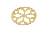 Brass Diamond Blank, 2 Raw Brass Diamond Blanks, Round Charms (42x1mm) A3885