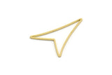 Brass Arrow Charm, 8 Raw Brass Arrow Charms, Findings (29x23x0.80mm) SMP0628