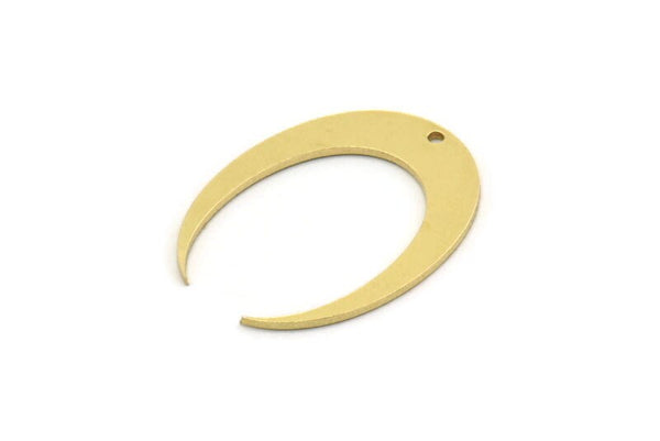 Brass Charm, 12 Raw Brass, Brass Pendants, Charm Pendants, Brass Charms With 1 Hole (28x21x0.80mm) SMP0643