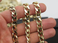 Huge Link Chain, 1M Huge Faceted Raw Brass Soldered Chain (11x9mm) w13