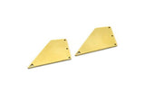 Brass Irregular Charm, 4 Raw Brass Irregular Shaped Charms With 4 Loop (41x25x1mm) A2612