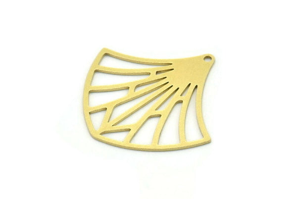 Brass Charm, 6 Raw Brass, Brass Pendants, Charm Pendants, Brass Charms With 1 Hole, Findings (27x28x0.60mm) SMP0750