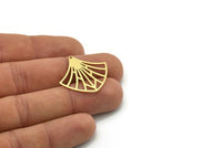 Brass Charm, 6 Raw Brass, Brass Pendants, Charm Pendants, Brass Charms With 1 Hole, Findings (27x28x0.60mm) SMP0750