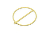 Brass Round Charm, 4 Raw Brass Round Charm With 1 Loop, Charm Pendants (30.5x28x0.80mm) SMP0798