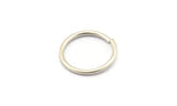 18mm Jump Ring -12 Antique Silver Plated Brass Jump Rings (18x1.5mm) D0233