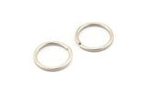 18mm Jump Ring -12 Antique Silver Plated Brass Jump Rings (18x1.5mm) D0233