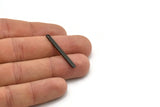 Black Bar Charm, 8 Oxidized Black Brass Bar Charms With 1 Hole, Findings (35x3x1mm) A0830 H0973
