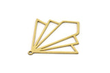 Brass Diamond Charm, 4 Raw Brass Diamond Shaped Charms With 1 Loop, Pendant Findings (31x30x0.60mm) SMP1023