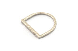 Gümüş Yüzük Charm, 2 Çekiçlenmiş Antik Gümüş Kaplama Pirinç Boho Yüzük 18mm