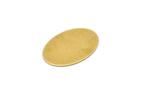 Pirinç Oval Boşluk, 12 Ham Pirinç, Pirinç Boşluklar, Pirinç Oval Boşluklar (21,5x16x0,60 mm) A2210