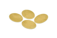Pirinç Oval Boşluk, 12 Ham Pirinç, Pirinç Boşluklar, Pirinç Oval Boşluklar (21,5x16x0,60 mm) A2210