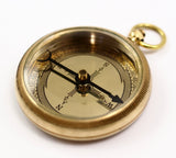 Compass Necklace Finding, Raw Brass Compass Pendants (50mm) LC